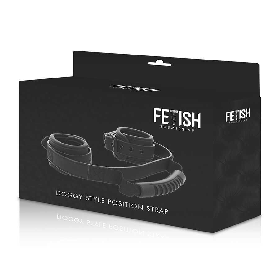Fetish Submissive - Noprene Lining Handcuffs With Handle - Billede 10